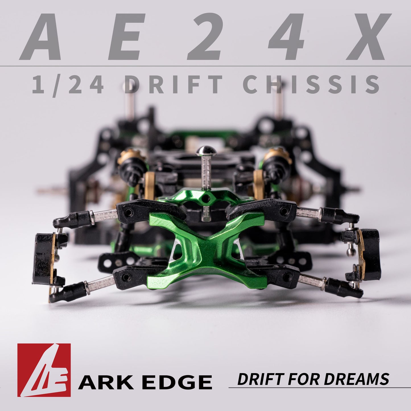 AE24X RC Drift Car Kit 1/24 Scale Micro RC Drift Chassis Kit