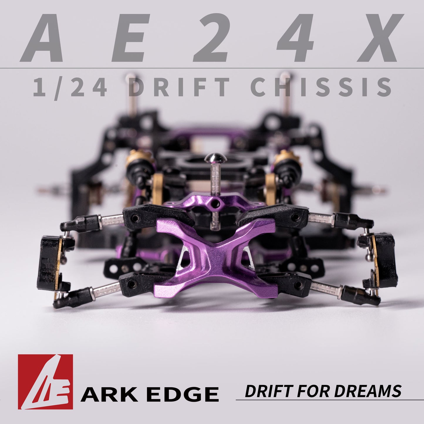 AE24X RC Drift Car Kit 1/24 Scale Micro RC Drift Chassis Kit