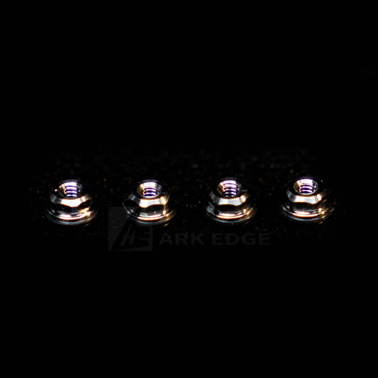 ARKEDGE SN Titanium Wheel Lock Nut M2 4pcs For 1/24 Drift RC