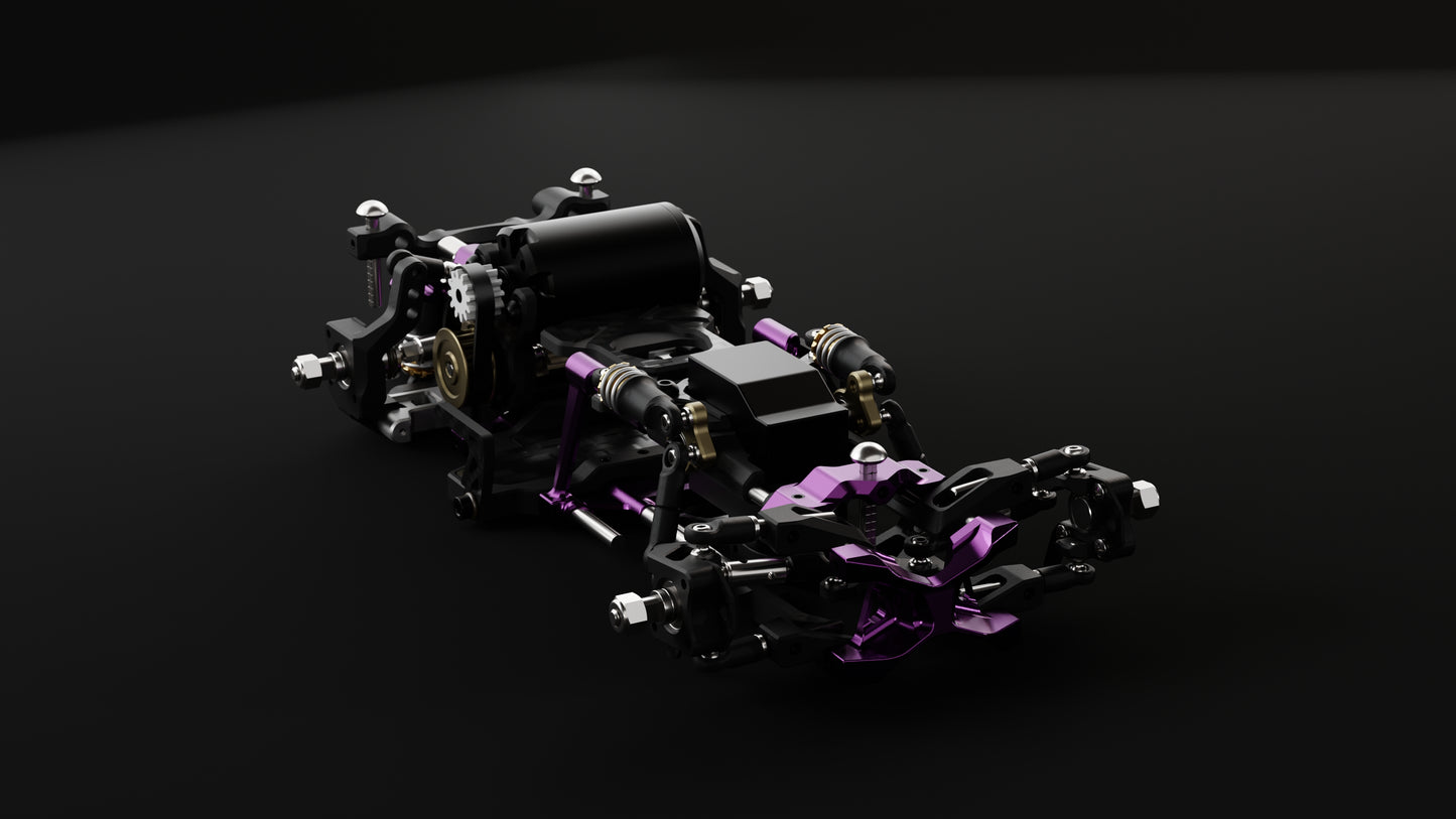 AE24X 1/24 Micro RC Drift Chassis Kit