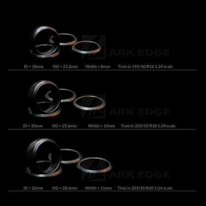 ARKEDGE 1/24 Scale RWD DRIFT RC AT06 Drift Tire