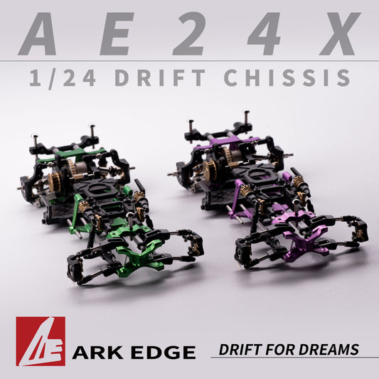 AE24X RC Drift Car Kit 1/24 Scale Micro RC Drift Chassis Kit