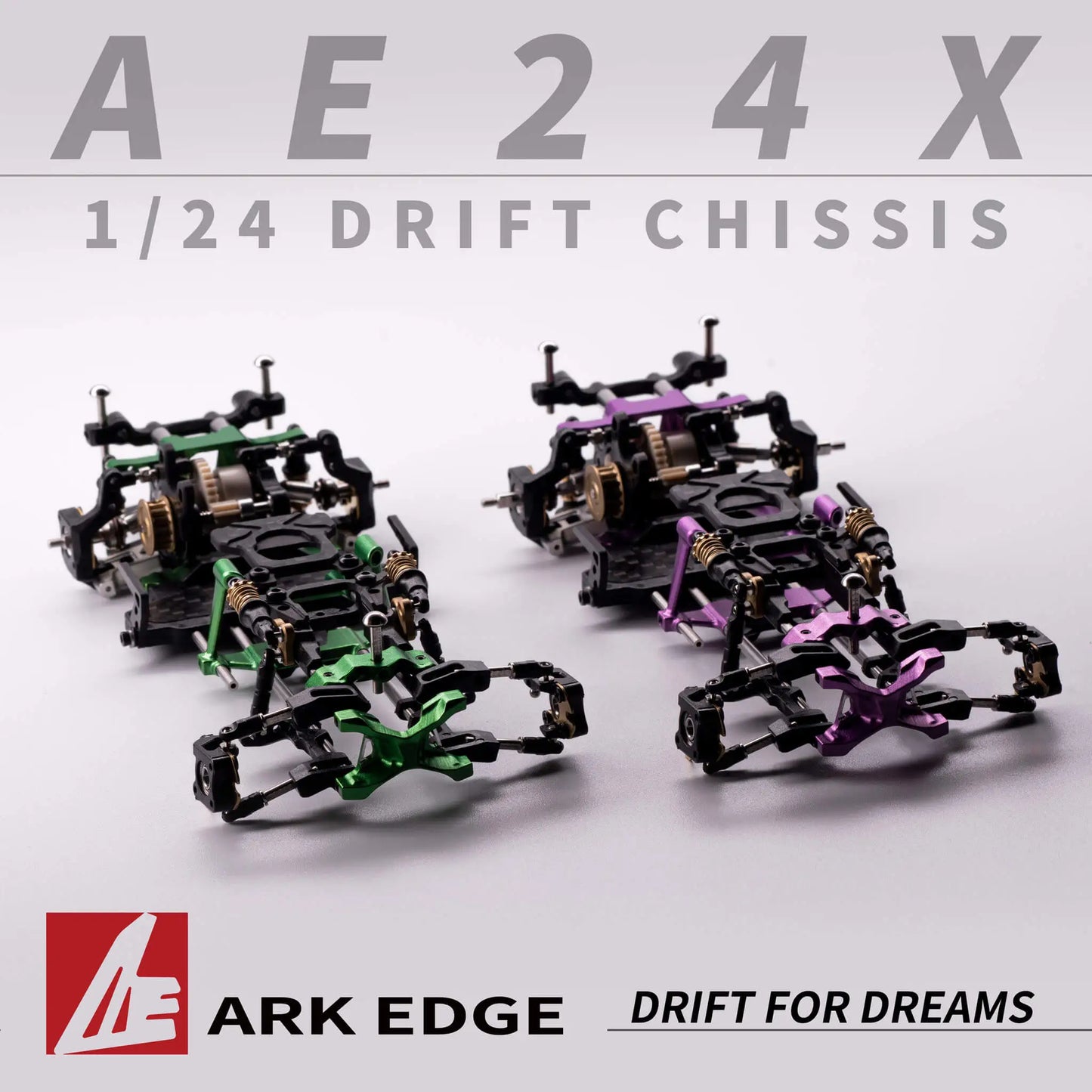 AE24X RC Drift Car Kit 1/24 Scale Micro RC Drift Chassis