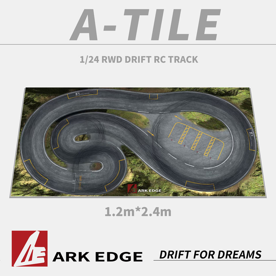 ARKEDGE A-TILE 1/24 RWD Drift RC Track  - 1.2 x 2.4 meter