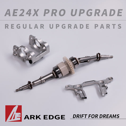 AE24X OP - Metal Shock Tower 2.0 / Metal Gear Box / CVD Straight Axle Set