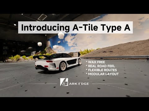 ARKEDGE A-TILE TYPE-A Modular Drift Track Surface for 1/24 Scale RWD RC (70 pcs)